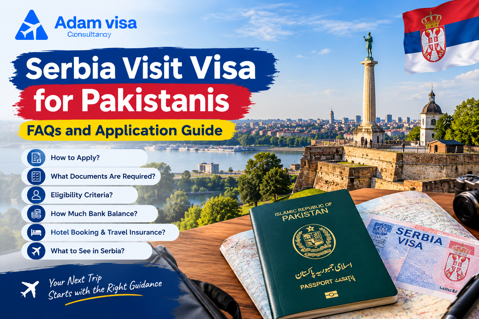 Serbia Visit Visa for Pakistanis – FAQs and Application Guide