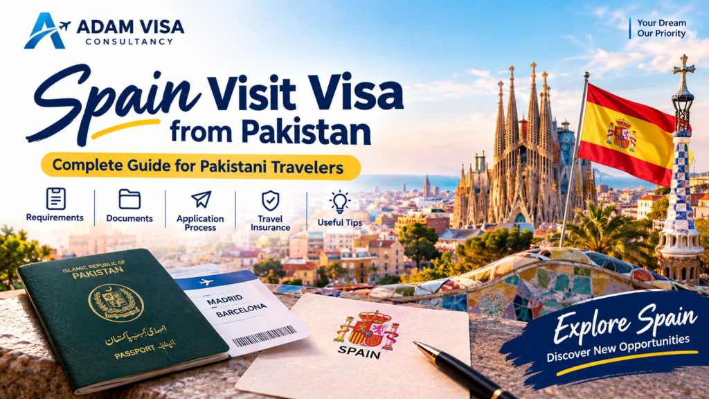 Spain visit visa guide for Pakistani applicants