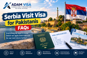 Serbia Visit Visa for Pakistanis FAQs with Pakistani passport and Serbia travel information